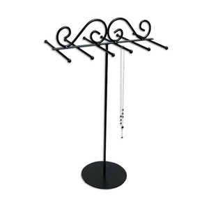 <b>Tree</b> Design Black Color Metal Jewelry <b>Stand</b> Highest Quality Customized Size Jewelry Display <b>Stand</b> From India - Product Image 5