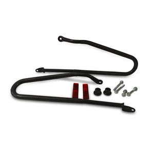 Fournisseur en gros Hisa Enterprises KXA00199 – Rails latéraux souples noirs pour sacoches, côté droit, compatibles avec les bagages de moto Hunter 350 - Product Image 1