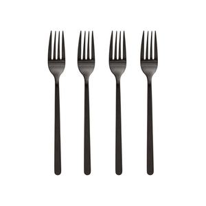 Nouvelle fourchette en acier inoxydable à salade de fruits à long manche plat en or à la mode avec fourchette en acier inoxydable cuillère ensemble de couverts en or - Product Image 2