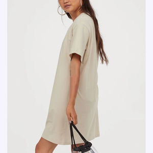 T-shirt long décontracté pour femme, style coréen, coupe ample, tendance, idéal pour l'été – Nouveauté très prisée - Product Image 3