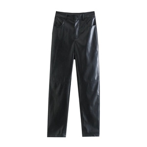 Artificial Leather <b>Snake</b> Pattern <b>Trousers</b> Dark Country High Quality Brand Street PU Straight High Street Loose Long Pants Men - Product Image 4