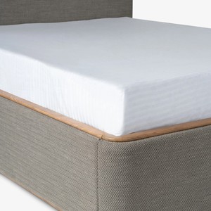 Modern Upholstered <b>with</b> Fabric <b>Bed</b> Frame <b>Queen</b> Size Soft <b>Bed</b> <b>with</b> Quilted Headboard and Footboard - Product Image 5
