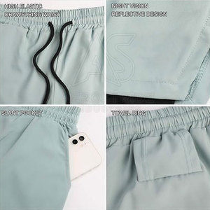Shorts de sport pour hommes, décontractés et de qualité supérieure, avec design respirant, sensation extensible, service OEM, pour un usage quotidien actif - Product Image 5
