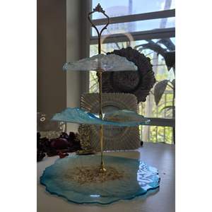 Elegante Soporte para Tartas de Resina Decorativa para Mesa de Comedor, Suministros Esenciales para Decoración de Tartas - Product Image 1