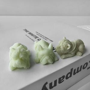 Sitting <b>Dog</b> <b>Puppy</b> Aromatherapy Candle Cute Animal Squeezing <b>Toy</b> Candle Silicone Mold - Product Image 3