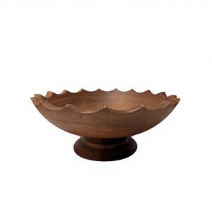 Ensemble de saladiers en bois d'acacia poli, style vintage, durables, faits à la main, écologiques, pour les fêtes, BS INTERNATIONAL - Product Image 4