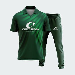 High Quality Customized Short Sleeve Sublimated Cricket Uniform <b>Set</b> Full Sublimation Print Team <b>Sports</b> Training Cricket Uniforms - Product Image 5
