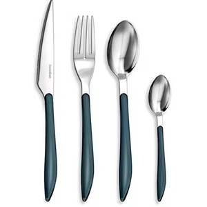 Juego de Cubiertos Modernos Sensations, Cubiertos Metálicos con Acabado de Alto Brillo, Aptos para Lavavajillas, Diseño Minimalista, Juego de Cubiertos para Bodas y Eventos - Product Image 1