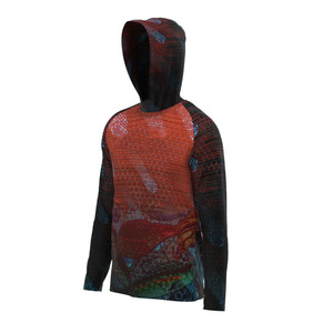 Sweat à capuche de pêche pour homme, imprimé par sublimation, UPF50, manches longues, anti-UV, protection solaire, vêtements d'extérieur - Product Image 4