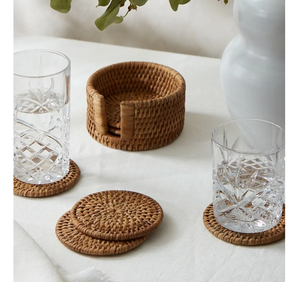 Décoration de table, sous-verres en rotin bohème, artisanat naturel fait main, produits de table de qualité supérieure et à prix abordable - Product Image 1