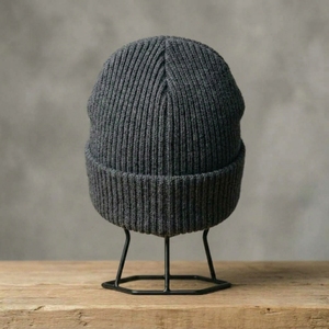 Men's Dark Gray Beanie Hat Knit Cuffed <b>Winter</b> <b>Cap</b> Unisex Streetwear Skull <b>Cap</b> Custom Logo Wholesale Fashion Accessory - Product Image 2