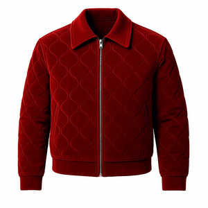 Blouson Bomber Homme Personnalisé Col Montant Respirant Rembourré Hiver Coupe-Vent Décontracté Vente en Gros Marque Privée Fabricant OEM - Product Image 1