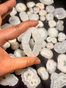 100% cabujón de cuarzo Solar Natural de alta calidad en ambos lados, piedras preciosas sueltas pulidas para accesorios de joyería - Product Image 3