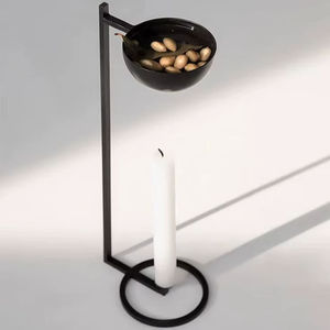 Stainless steel wax melt burner with spoon and <b>tealight</b> candle furnace sealing wax warmer aromatherapy and craft tool - Product Image 1