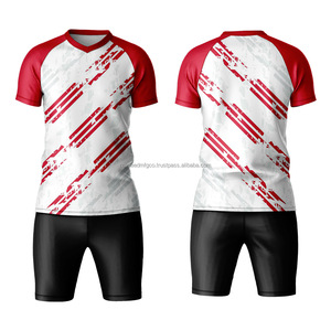 Ensemble d'uniformes de football personnalisés avec logo, numéro de nom, design, tissu respirant, vente en gros d'usine de vêtements de sport OEM - Product Image 1