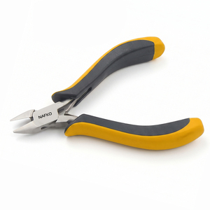 High Quality Flush <b>Cutter</b> 125mm With Spring Black Yellow Ergonomic Handles Non-Slip Grip Joint Box Jewelry Making Wire <b>Cutter</b> - Product Image 1