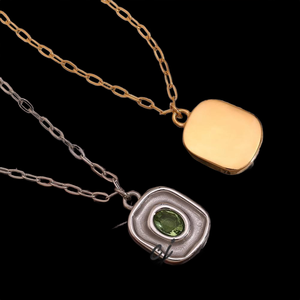 Hot <b>Iced</b> <b>Out</b> Pendant Necklace 925 Silver Plated Green Stone Bezel Setting Link <b>Chain</b> Unisex Everyday Wear From India Supplier - Product Image 3