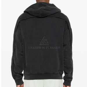 Sweat-shirts à capuche délavés à l'acide pour hommes, design personnalisé, vente en gros, basiques, meilleure qualité, prix abordable, respirants - Product Image 4