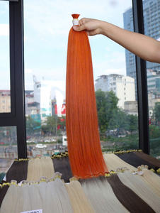 Cabello humano al por mayor Cabello crudo Vietnam 100 gramos Colores claros Super Double Drawn 26 pulgadas Natural Straight - Product Image 4