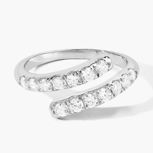 Anillo de Diamantes Redondos CVD Cultivados en Laboratorio con Certificado IGI de Plata de Ley 925 de 0.6CT, Color VS1 FG, Joyería Fina de Lujo para Mujer - Product Image 3