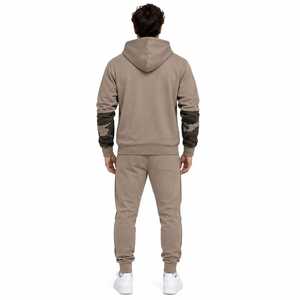Ensemble de survêtement décontracté pour homme, respirant, écologique, imprimé camouflage, à capuche et fermeture éclair, idéal pour le printemps - Product Image 2