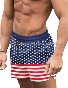 Shorts de bain pour hommes style streetwear, séchage rapide, en tissu Oxford 100% polyester, avec cordon de serrage, Waseem Impex - Product Image 1