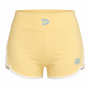 Shorts Deportivos para Mujer Dravelle Club, Color Durazno, Transpirables, Ecológicos, de Spandex/Algodón, con Cintura Ajustable con Cordón, Estilo Casual - Product Image 1