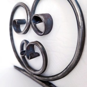 Forged napkin holder, wrought iron paper napkin holder, <b>kitchen</b> decor, <b>kitchen</b> storage, rustic napkin holder, handmade - Product Image 3