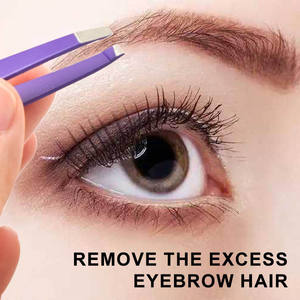 Pince à épiler professionnelle rose en acier inoxydable de haute qualité, forme cœur, pour cils et sourcils, outil de soin et d'épilation - Product Image 4