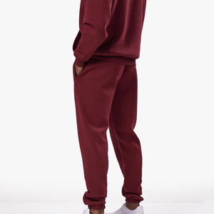 Fabricant de vêtements en gros, ensembles de survêtements d'hiver surdimensionnés pour hommes, en coton molletonné, logo personnalisé, respirant, léger, décontracté - Product Image 3