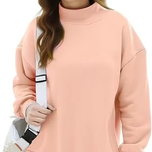 Sudadera de Invierno Personalizada para Mujer, Antiarrugas, de Secado Rápido, Ecológica, Transpirable, con Forro Polar, Manga Larga y Logotipo Frontal - Product Image 1