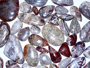 Agate Crazy Lace Naturelle, Cabochon de Quartz, Non Traité, Coupe Ovale, Coupe Poire, Effet de Couleur, Certifié par un tiers, Tailles personnalisables - Product Image 2
