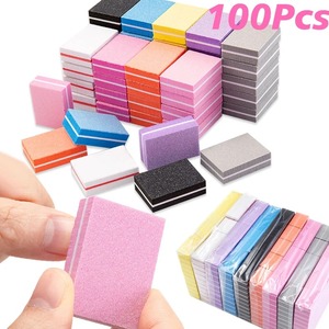 Lima de Uñas de Cristal Rosa de Doble Cara, Grano 100, Duradera, Desechable, 3.5x2.5x1.2cm, Herramienta de Manicura - Product Image 3