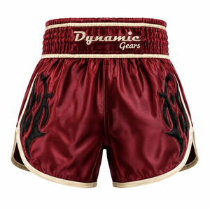 Shorts de Muay Thai pour arts martiaux et kick-boxing, vente en gros, sublimation, ouverture latérale avec bande élastique, lavables - Product Image 5
