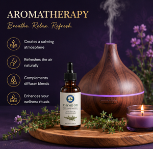Huile Essentielle de Thym 100% Pure Distillée à la Vapeur - Qualité Cosmétique et Aromathérapie - Pour Tous Types de Peau - Prix de Gros - Katyani Exports - Product Image 4