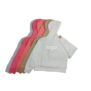 เสื้อฮู้ดครอปท็อปสตรีทแวร์พิมพ์ลายโลโก้คุณภาพสูงสไตล์ฮิปฮอปสำหรับผู้หญิง - Product Image 3