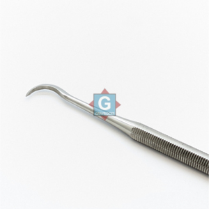 Sonda dental manual de acero inoxidable con mango estriado Gray Rocks, explorador endodóntico, instrumento de clase I - Product Image 2