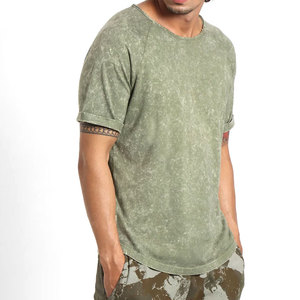 T-shirts en coton 100% respirants et vierges à manches courtes, délavés à l'acide, pour hommes – Nouveauté, design actuel - Product Image 5