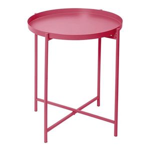 Mesa de Centro de Metal Resistente y de Alta Venta con Base Única, Decorativa y Portátil para Salones Elegantes y Hogares Modernos - Product Image 1