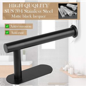 Portarotolo da parete autoadesivo in acciaio inox SUS 304 per bagno - Product Image 4