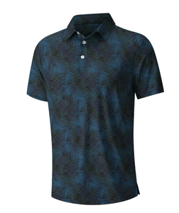 Camisa Polo de Manga Corta para Hombre con Diseño de Onda Geométrica, Logotipo Personalizado OEM y ODM, Disponible a Precio de Mayoreo - Product Image 4