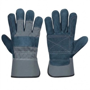 Guantes de cuero de alta visibilidad con puntas antideslizantes, guantes de seguridad antiestáticos e ignífugos, sin látex, para uso general. - Product Image 1