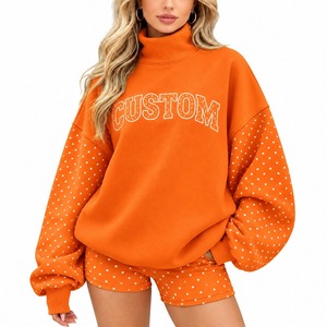 Compre un Conjunto de Top Corto con Cuello Alto para Mujer, Estilo Informal, Holgado, con Pantalones Cortos a Juego, Diseño Relajado, Atuendo Elegante para Descansar - Product Image 5