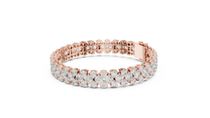 10K <b>Solid</b> <b>Gold</b> Round Diamond Statement Bracelet 17.38ct Genuine Diamond 24.4g 750 <b>Gold</b> Luxury Fine Jewelry Wholesale - Product Image 2