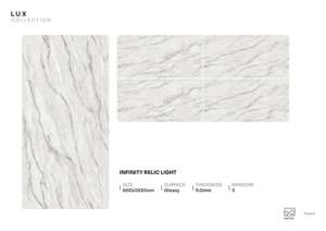 Panneau en porcelaine brillant Eclipse Shine 600x1200mm 60x120cm 24x48 pouces, carrelage décoratif de grande taille de qualité supérieure - Product Image 2