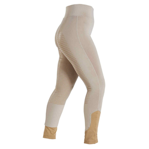Leggings d'équitation taille haute gris avec empiècements rouges, extensibles, longueur intégrale, vêtements d'équitation, sur mesure - Product Image 4