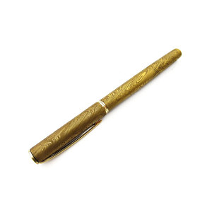 Pluma Estilográfica Artesanal de Acero de Damasco con Detalles en Oro y Punta Plateada Prime Crafts International PCI-FK-R-194 para Actividades Promocionales y Oficina - Product Image 5