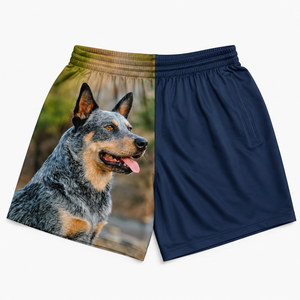 Pantalones Cortos Deportivos Personalizados de Australia, 100% Poliéster, Cómodos, con Estampado Digital, Antibacterianos, Cintura Elástica, para Hombre - Product Image 1