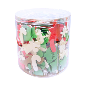 120g de formas de espuma navideñas de 23-52mm, colores surtidos para manualidades y decoraciones - Product Image 2