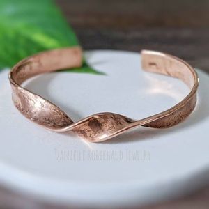 Traditional Copper <b>Bracelet</b> Handmade Adjustable Jewelry Accessory For Ethnic And Contemporary Fashion Styles - Product Image 3